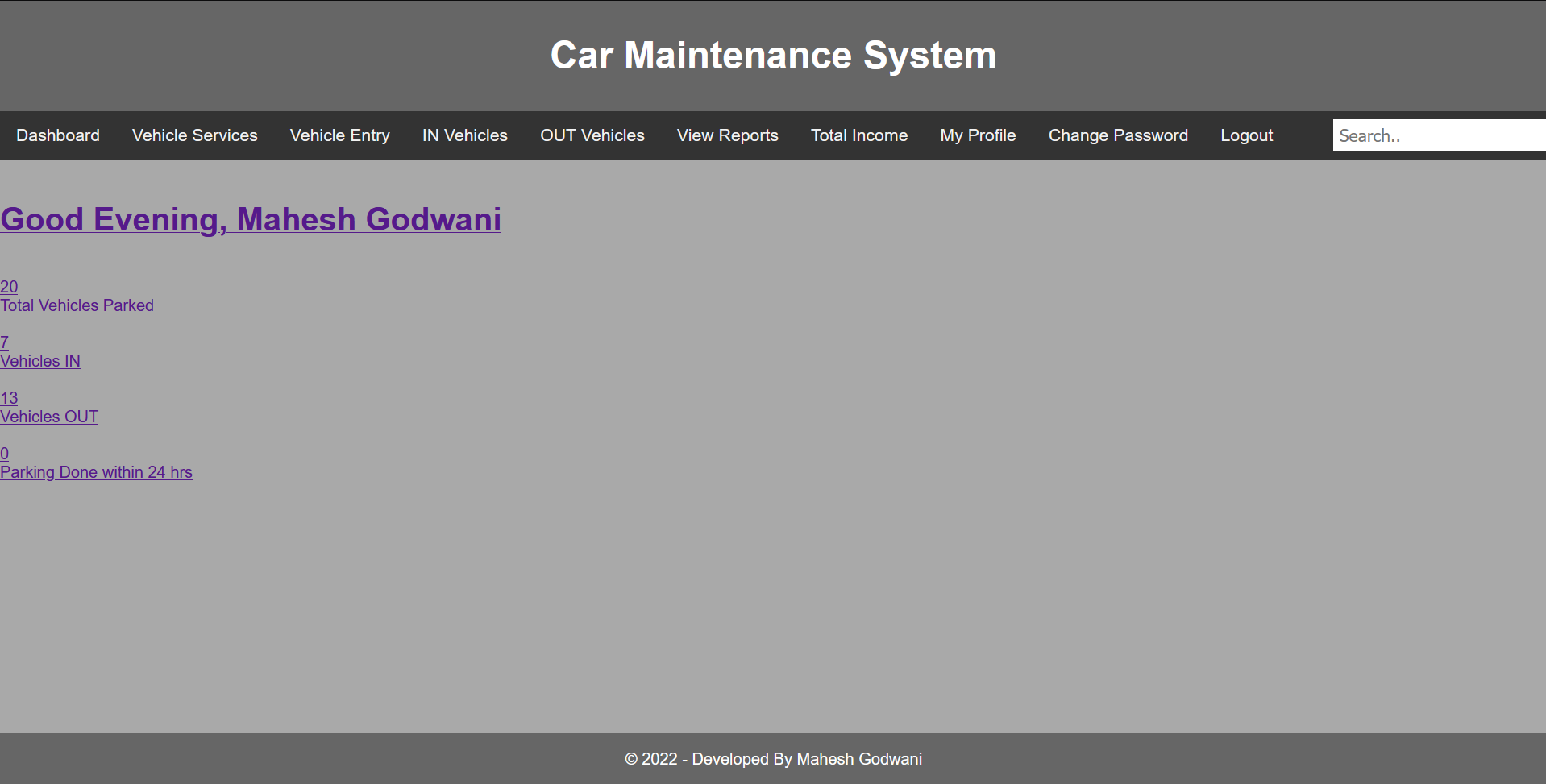 Car Maintenance System - PHP Application